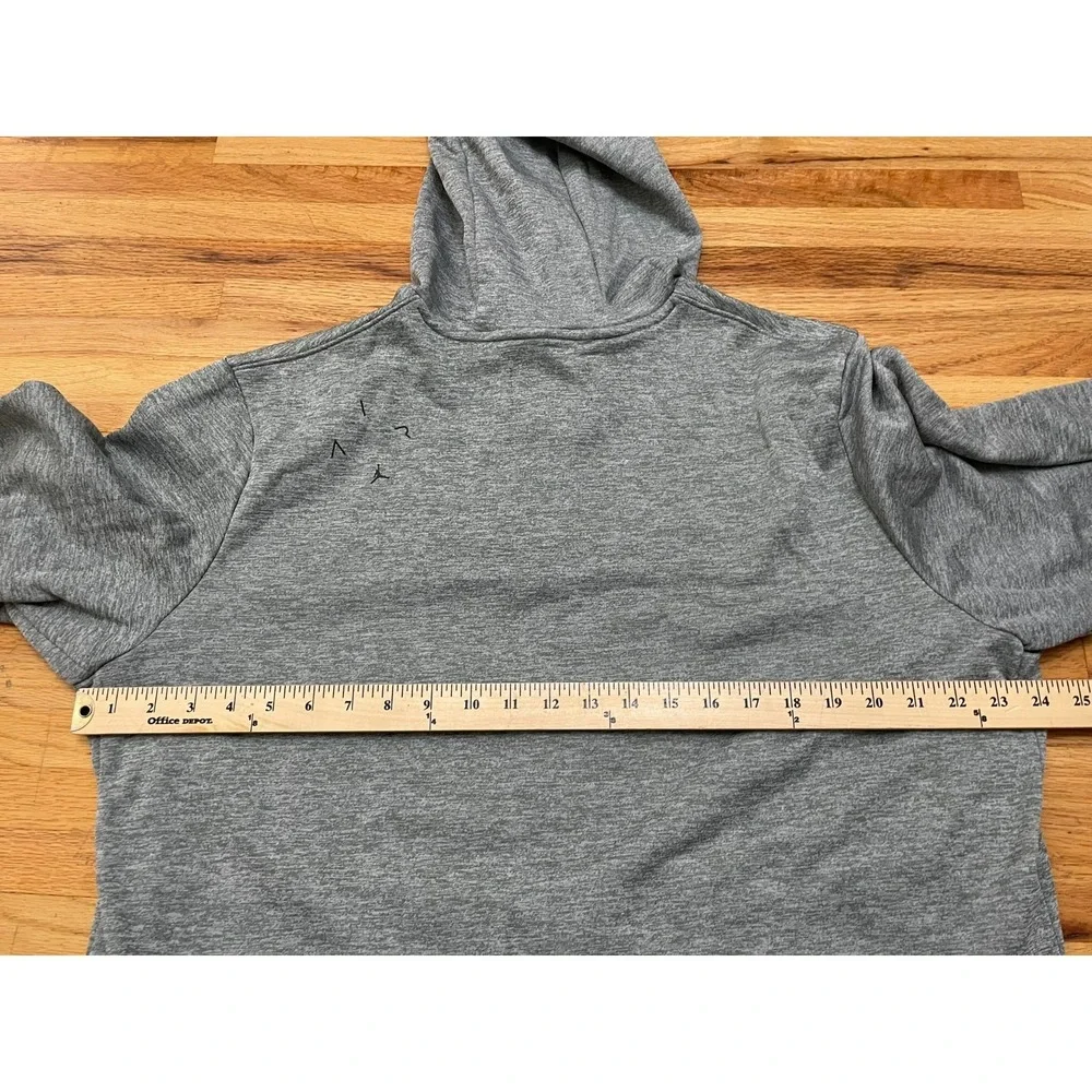 Air Jordan Men's XL Gray Hoodie Polyester Pullover‎ Drawstring Activewear Sports
